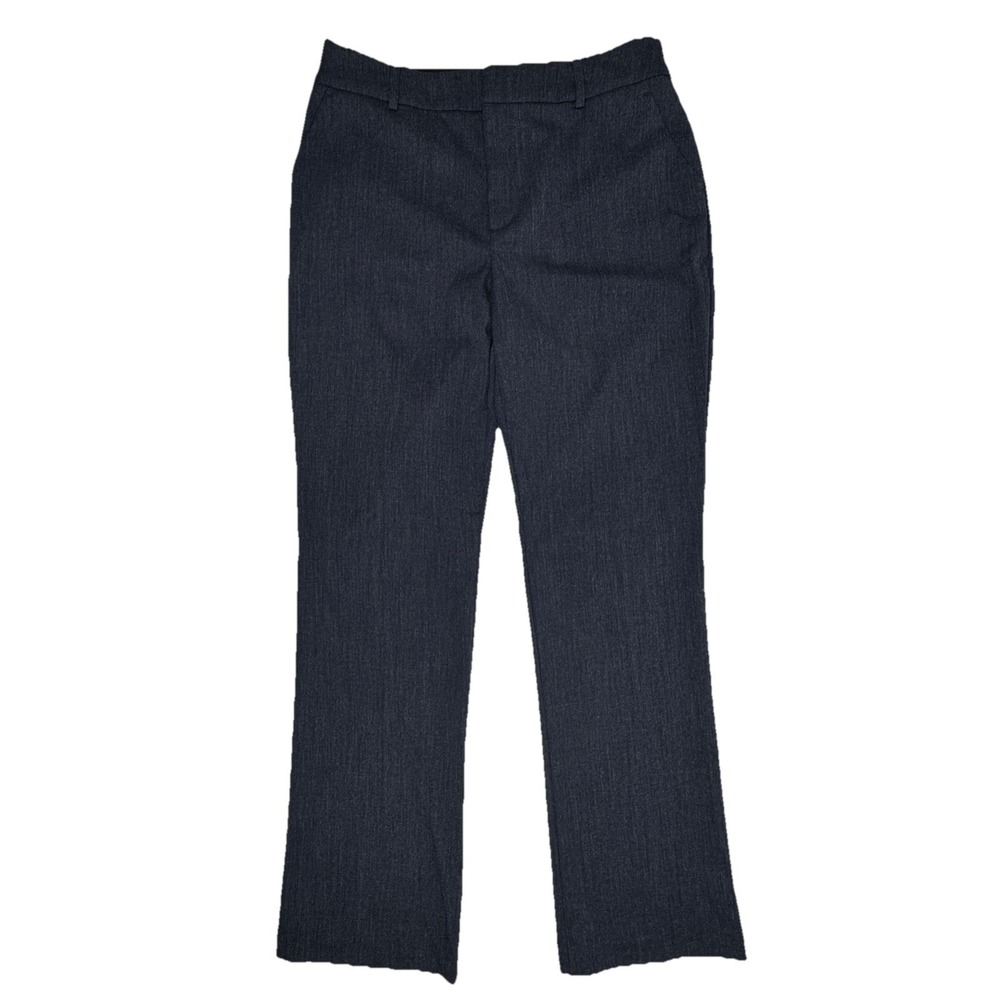 Nine West Pants Womens 10 Barely Bootcut Pull-On Mid-Rise Stretch Heather‎ Navy